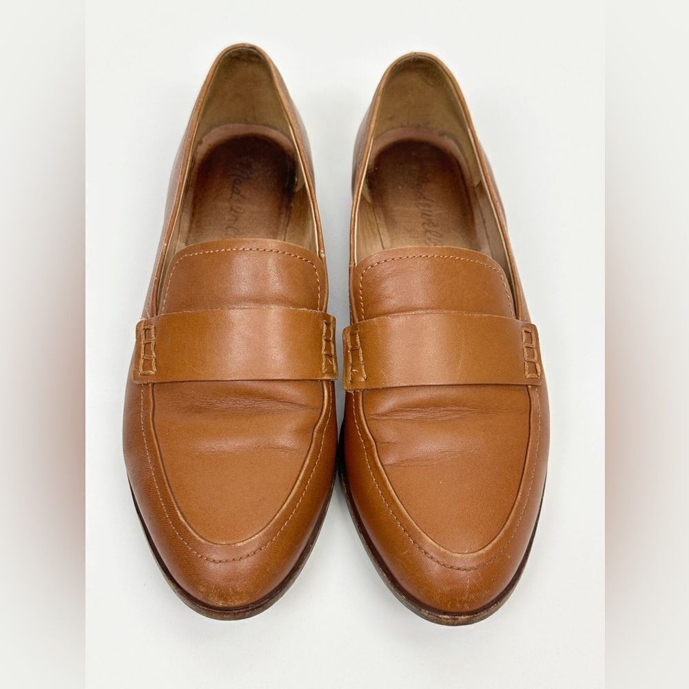 Madewell The Alex Loafer in Leather English Saddle Size 7.5 - Picture 3 of 10